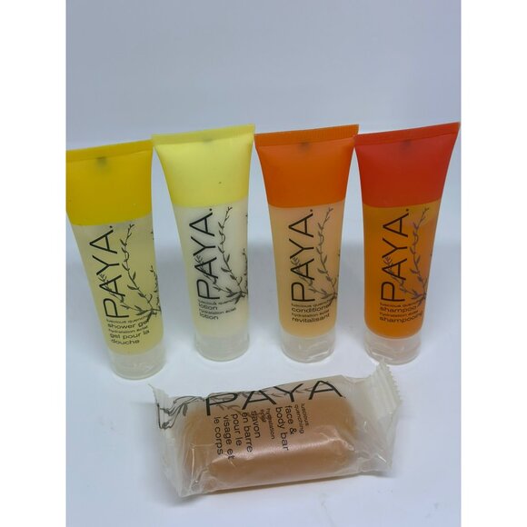 Paya Mini Bath Essentials Travel Shower Gel Lotion Conditioner Shampoo Body Bar - Picture 3 of 5
